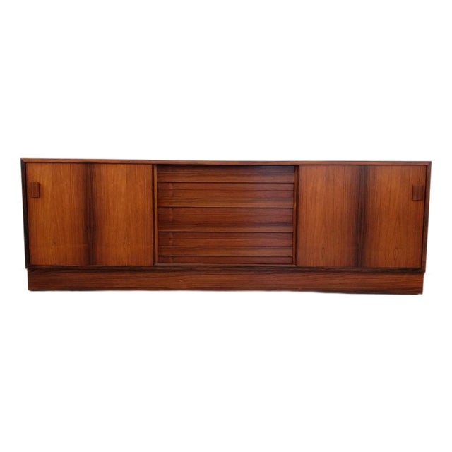 Vintage Danish Modern Rosewood Credenza by Dr / Viby J For Sale