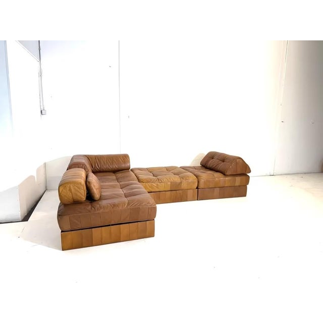 DS-88 Leather Living Room Sectional Patchwork Sofa from de Sede, Set of 4 For Sale - Image 5 of 18