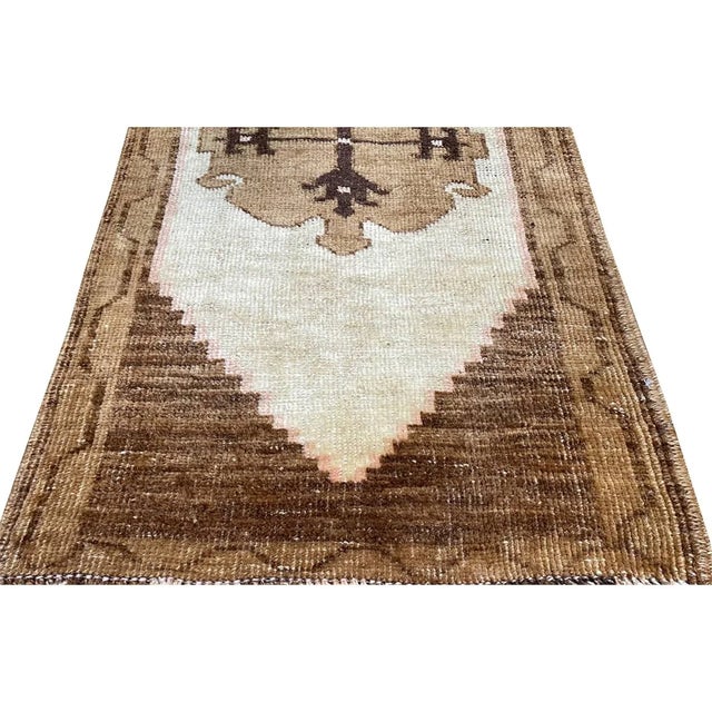 1960s 1960s Old Vintage Turkish Anatolian Area Rug 2x4 For Sale - Image 5 of 8