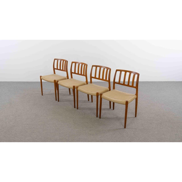 Wood Vintage Danish Teak Chairs by Niels O. Möller, 1970s, Set of 4 For Sale - Image 7 of 18
