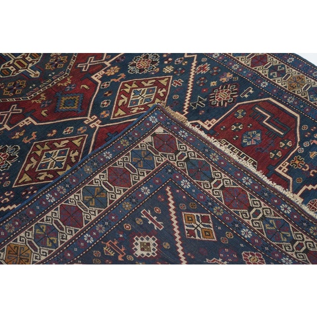Antique Shrivan Rug 4'4'' x 8'5'' For Sale - Image 10 of 10
