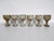 Stoneware Stemmed Cups from by Vézelay Pottery Albert Breton , 1970s, Set of 6 For Sale - Image 4 of 7
