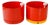 Vintage Round Planters by Nena Balsari Vastill for Reflex, 1970s, Set of 2 For Sale