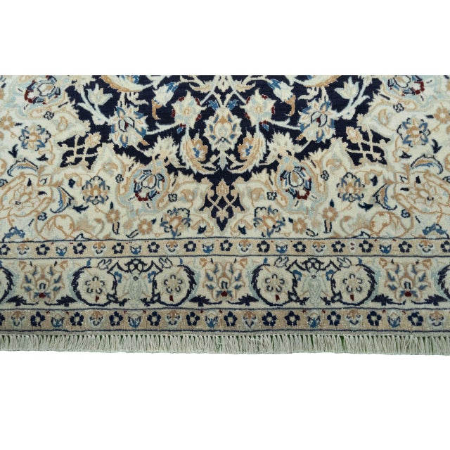 Textile Hand-Knotted Oriental Rug with Silk For Sale - Image 7 of 12