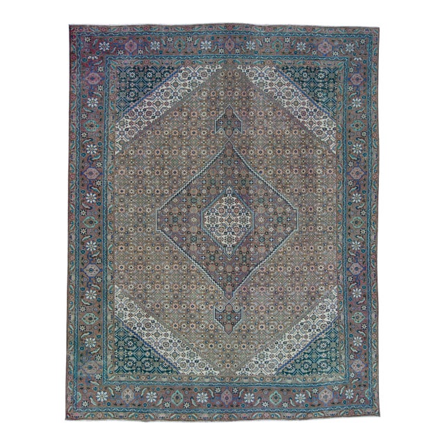 Turkish Vintage Rug 10' x 12'8" #20585 For Sale