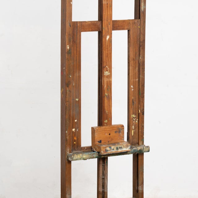Wood Late 19th Century Antique Wood Painter's Easel For Sale - Image 7 of 15