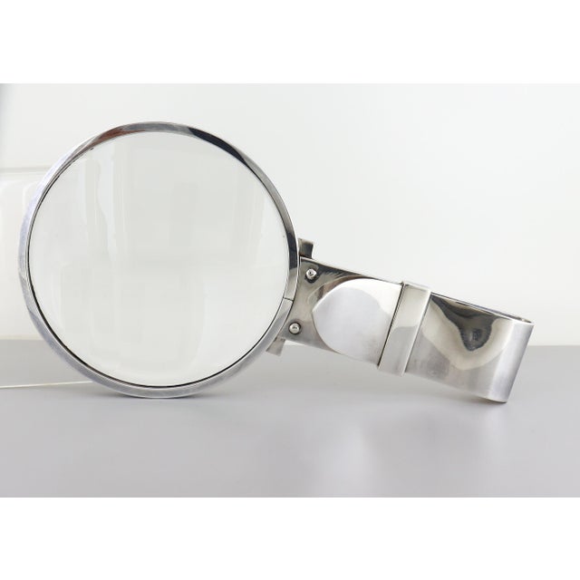 Metal Hermès Paris Ravinet d'Enfert Deco Style Sterling Silver Buckle Magnifying Glass For Sale - Image 7 of 18