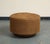 Brown Contemporary Round Brown Suede Ottomans For Sale - Image 8 of 18