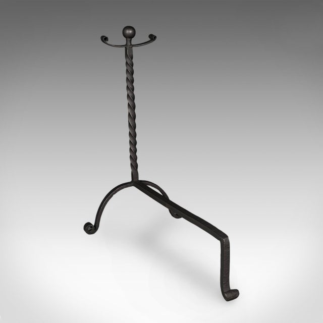 Large Pair of Antique Fireplace Andirons, English, Fire Dog, Victorian, c.1860 For Sale - Image 4 of 9