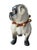 White Pair of Large English Porcelain Pug Dog Figures, Early 20th Century For Sale - Image 8 of 9