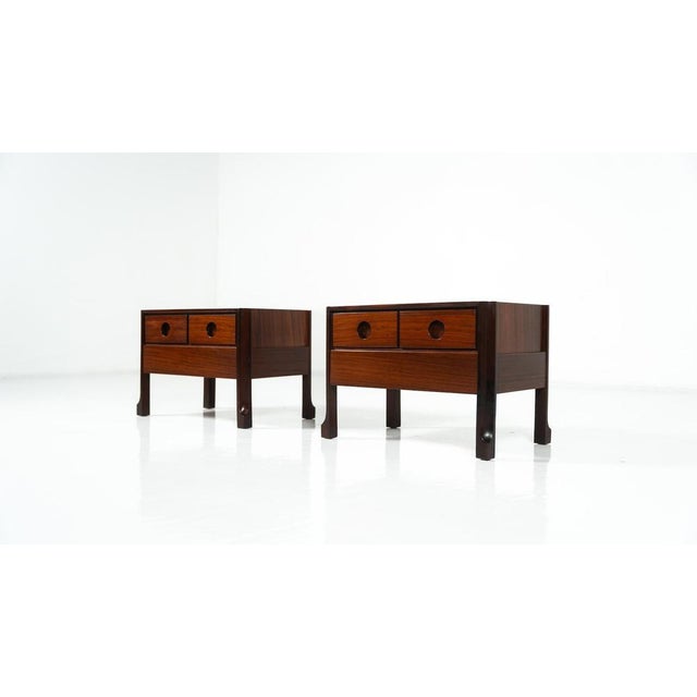 Wooden Nightstands, Italy, 1960s, Set of 2 For Sale - Image 6 of 13