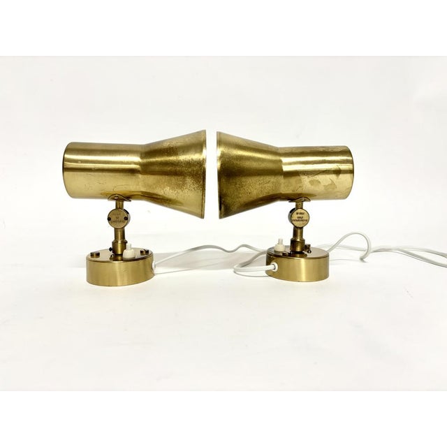 Brass Sconces by Hans-Agne Jakobsson for Hans-Agne Jakobsson Ab Markaryd, 1960s, Set of 2 For Sale - Image 6 of 14