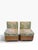 Pair of MCM Pencil Reed Rattan & Green Rose Cumming Leopard Slipper Chairs For Sale - Image 4 of 6