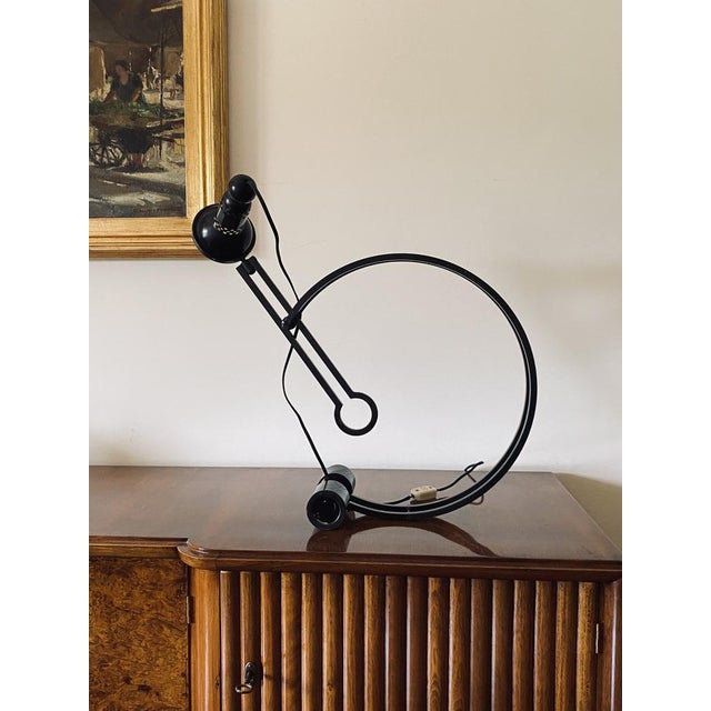 Adjustable Pendulum lamp designed by Charles Martin 1930, riedited in 1970s by Woka Austria, 1970s Lacquered metal 56 x 17...