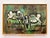 1970s Abstract Expressionist Oil Painting of 2 Steers on Canvas, Newly Framed For Sale - Image 10 of 10