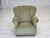 Danish Relax Armchair in Light Green Furniture Velour, 1970s For Sale - Image 14 of 18