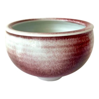 Vintage Oxblood Studio Pottery Ceramic Vessel For Sale