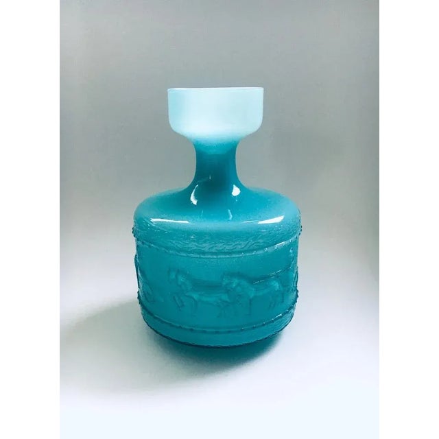 Blue Italian Opaline Glass Vase, Italy, 1960s For Sale - Image 8 of 8