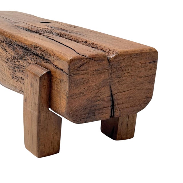 Brutalist Rustic Wabi Sabi Side Table, 1970s For Sale - Image 9 of 14