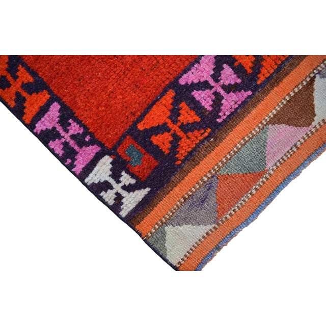 Hand-Knotted Turkish Kurdish Runner For Sale - Image 11 of 11