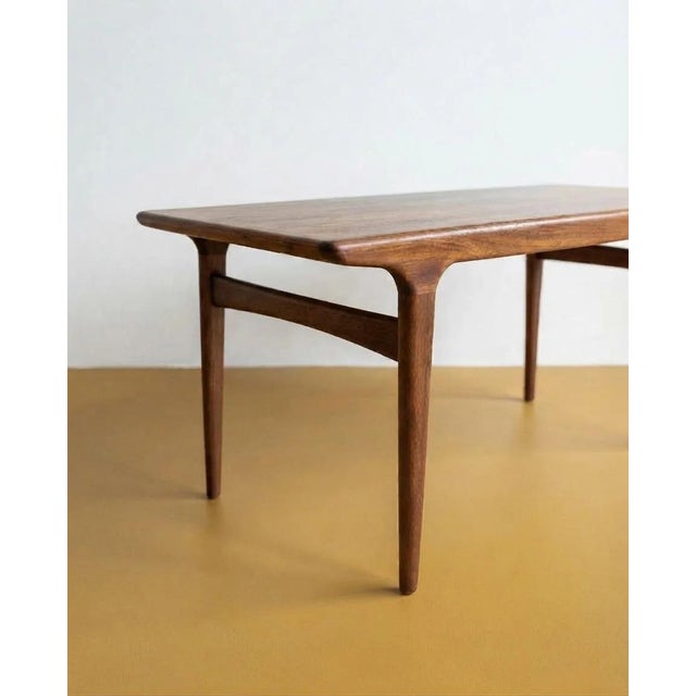 Brown Vintage Danish Table by Johannes Andersen for Uldum Møbelfabrik, 1950s For Sale - Image 8 of 9