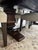 2010s Restoration Hardware Salvaged Wood Trestle Extension Dining Table With 6 Bennett Parsons Chairs For Sale - Image 5 of 12