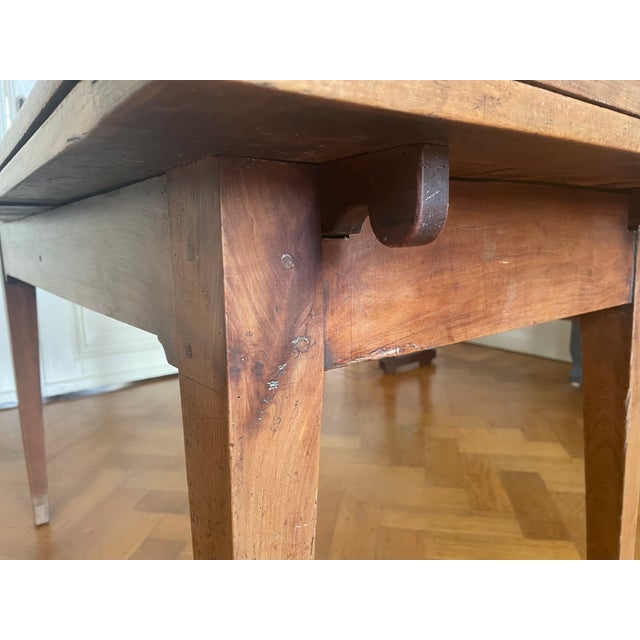 French Extendable Dining Table in Cherrywood For Sale - Image 13 of 18