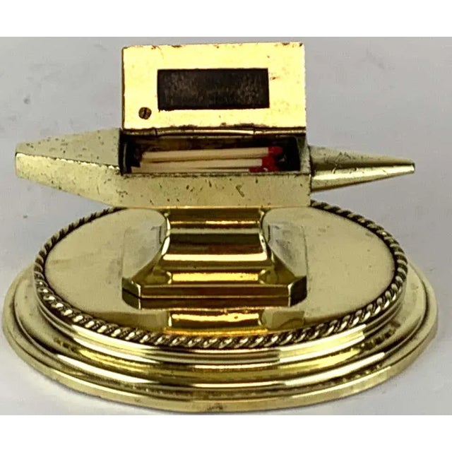 Brass 19th Century Antique English Brass Anvil Matchstrike For Sale - Image 8 of 13