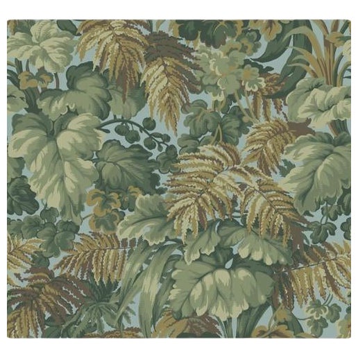 Cole & Son Royal Fernery Wallpaper Roll Khaki & Print Room Blue