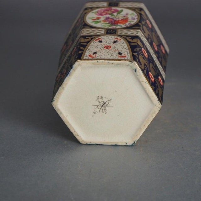 Pair of Antique Royal Crown Derby Porcelain Floral Decorated Lidded Urns C1890 For Sale - Image 9 of 9