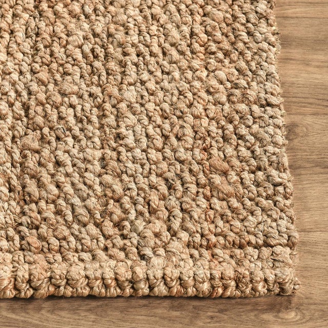 Contemporary Chunky Loop Natural Rug - 8 X 10 For Sale - Image 3 of 5