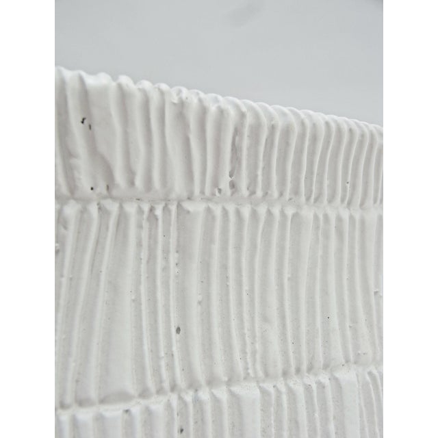 Amorphe Plant Pot in White Slurried Fibre Glass from Gunter Lambert, 2000s For Sale - Image 7 of 10
