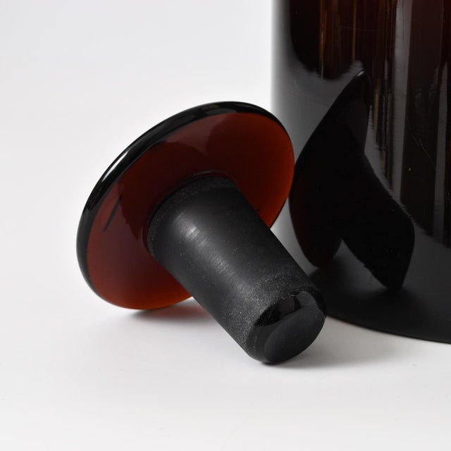 Antique Brown Glass Apothecary Bottle, 1890s For Sale - Image 9 of 10