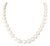 Natural South Sea Pearl Diamond Necklace 14k W Gold Certified For Sale