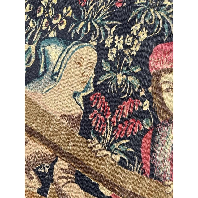 French Vendanges Tapestry Screenprinted by Hand, 1970s For Sale - Image 18 of 18