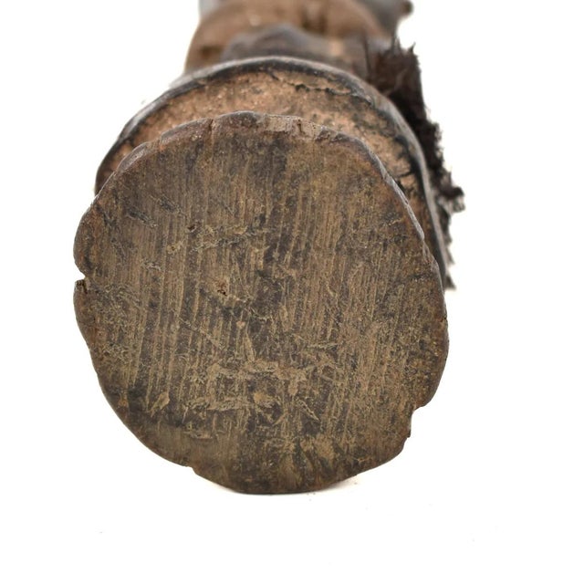 Wood Early 20th Century Songye Nkishi Kifwebe Miniature Power Figure 12 Inch For Sale - Image 7 of 7