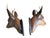 Black Forest Ceramic Terra Cotta Deer Heads For Sale - Image 4 of 5