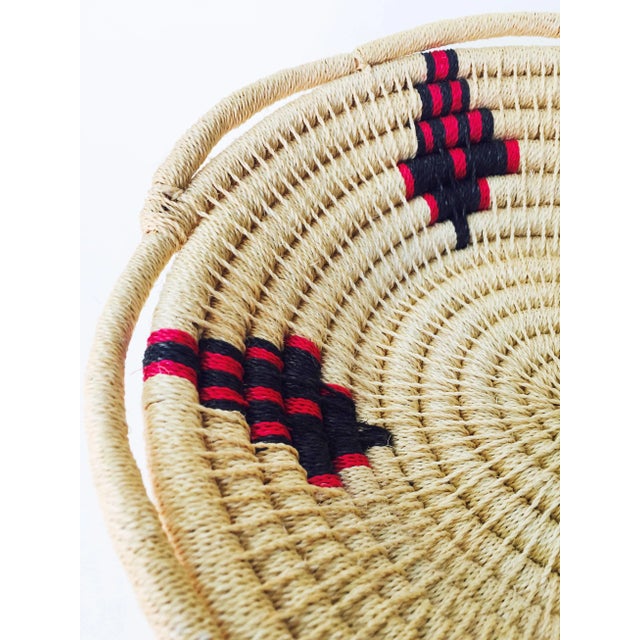 Large Vintage Southwestern Coil Basket For Sale - Image 5 of 6