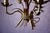 Vintage Hollywood Regency Gold Metal Chandelier, 1970s For Sale - Image 13 of 16