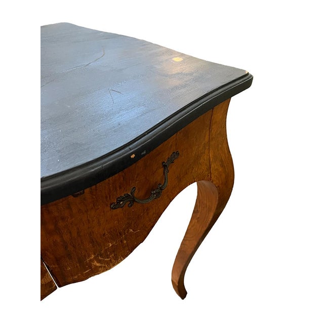 19th Century French Burlwood Desk With Blacktop For Sale - Image 4 of 4