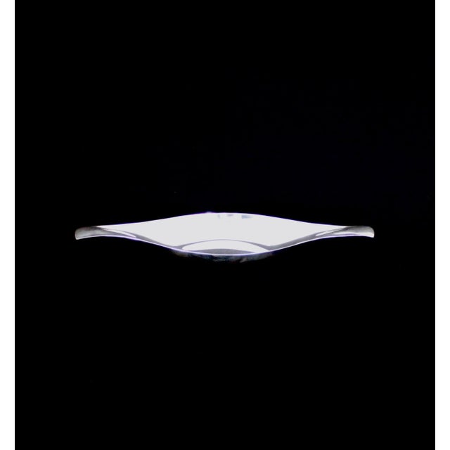 Vintage John Prip for Reed and Barton Silverplate Modernist Dish For Sale - Image 12 of 13