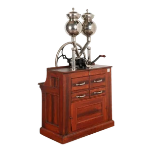 Vintage Industrial Double Coffee Mill, Copenhagen Denmark Circa 1920-40