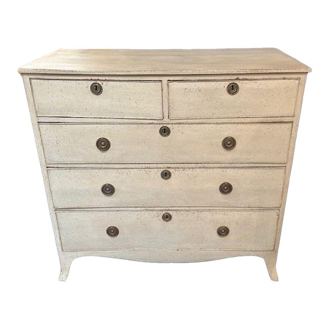 Antique Painted Swedish Chest For Sale