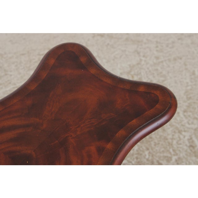 Wood Maitland Smith Regency Mahogany Magazine Table For Sale - Image 7 of 16