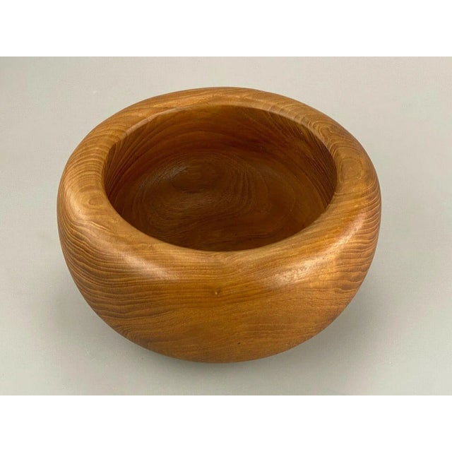 Wood Large Teak Cup, 1960s For Sale - Image 7 of 10