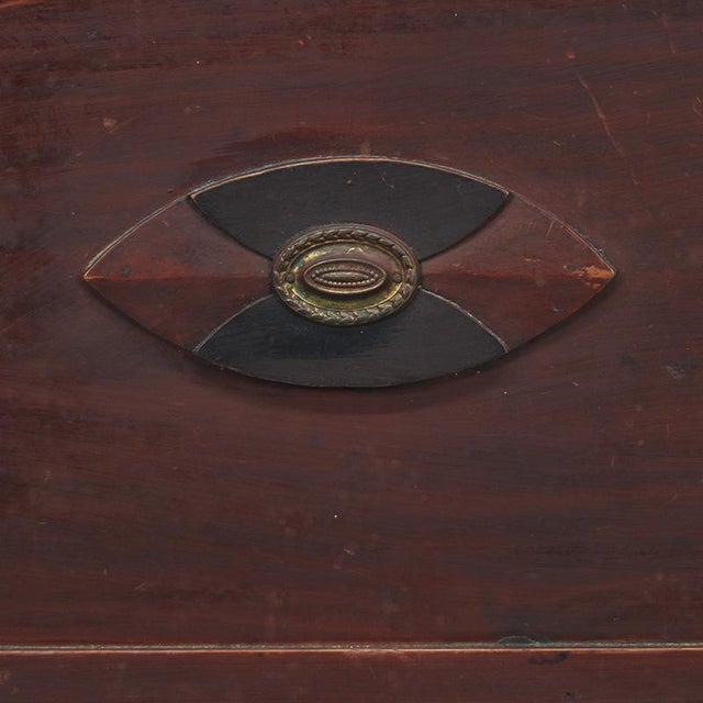 Rustic Farmhouse Folk Art Painted Swedish Chest, 1846 For Sale - Image 12 of 13