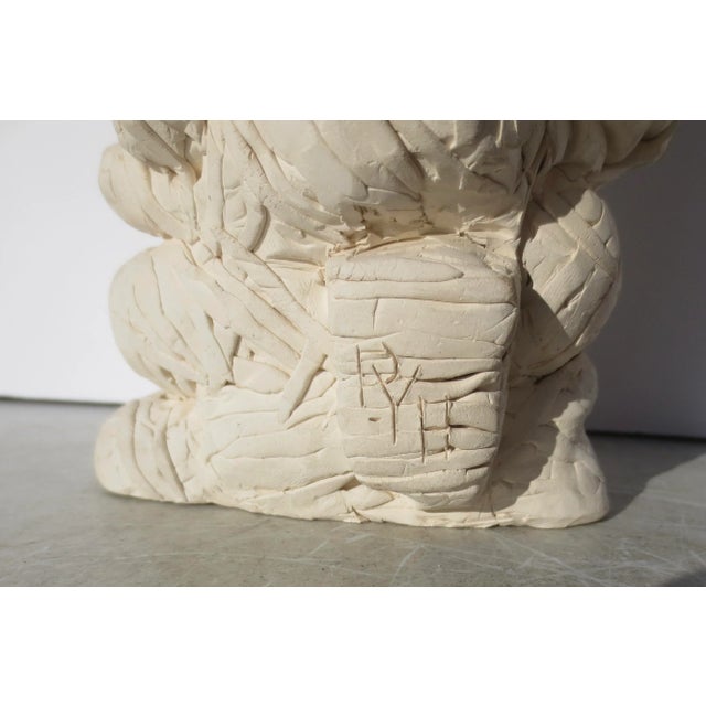 Figurative Pierre Yves Hervy-Vaillant Ceramic Bisque Sculpture Circa 1990s For Sale - Image 3 of 9