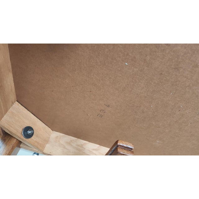 1980s Keller Cane Back Expandable Dining Table & Chairs – Set of 7 With Leaf For Sale - Image 11 of 11