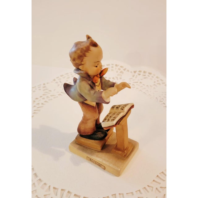 Vintage Hummel Goebel Boy Figurine-Band Leader, Goebel West Germany 129 For Sale - Image 12 of 12