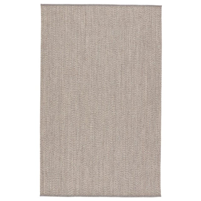 2020s Jaipur Living Sven Indoor/Outdoor Solid Taupe/Cream Area Rug 7'6"X9'6" For Sale - Image 5 of 5